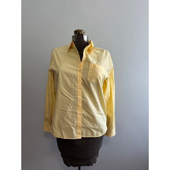 Lauren Ralph Lauren yellow button down size M - Picture 1 of 5